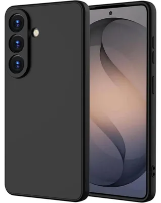 Produktbild von Hülle für Samsung Galaxy S26+, Slim Liquid Silikon Gel Gummi Stoßfest Schutzhülle Schwarz