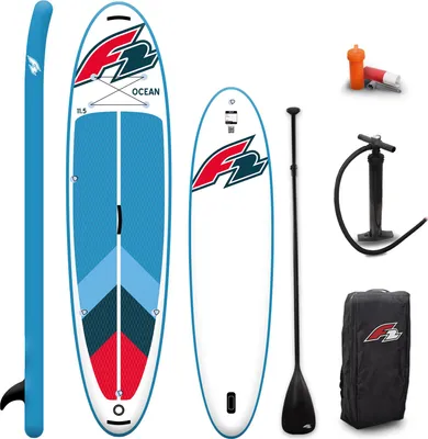 Produktbild von F2 Marken Stand Up Paddle Board Ocean Rot SUP 10'5 320cm + Basic Zubehör Paket