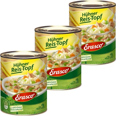 Immagine prodotto di Erasco pollo in pentola con carote ed erbe fresche 800g confezione da 3 pezzi
