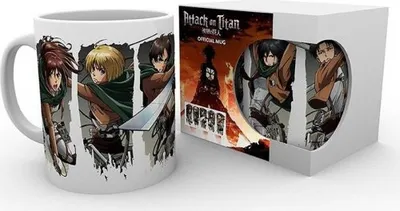 Obrázok produktu pre Attack on Titan Keramiktasse - Season 2 Character Montage (320 ml)