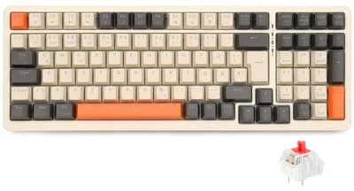 Obrázek produktu pro Mechanická klávesnice, bezdrátová, herní klávesnice, Bluetooth, třírežimová, 75 %