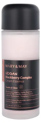 Immagine prodotto di Mary&May Vegan Blackberry Complex Cream Essence, 140ml - Essenza viso illuminante e idratante