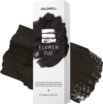 Produktbild von Goldwell Elumen Play @Schwarz 120 ml, Schwarz, @black, Unisex, 120 ml, Alle Haare, Farbspeichernd, Glanz
