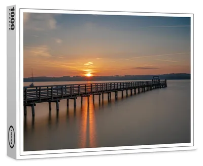Produktbild von raxxa Premium-Puzzle "Sonnenaufgang am Ammersee", 1000 Teile