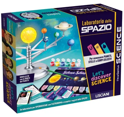 Produktbild von Experimentierset Wissenschaftsset Sonnensystem-Modell Astronomie für Kinder - Zum Selbstbauen - Mit Pinsel und Tempera - Mit Poster und Anleitung