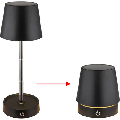 Produktbild von LED Tischleuchte, Touchdimmer, Akku, höhenverstellbar, H 28 cm