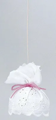 Produktbild von Hängelampe Stofflampe weiß, für Puppenhaus