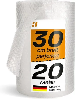 Produktbild von Famanu Noppenfolie 20m x 30cm - 100% recyclebar, ideal für Verpackung und Umzug