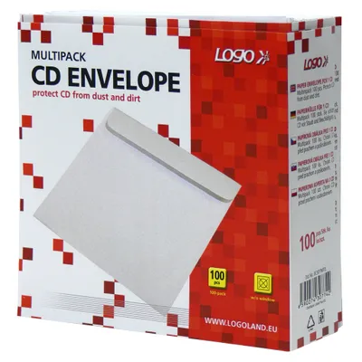 Immagine prodotto di Copertine per CD / DVD - bianche senza finestra / 100 pz