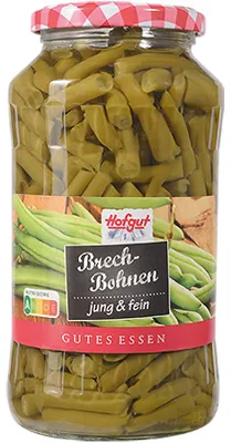 Obrázek produktu pro Hofgut Francouzské fazole mladé a jemně předvařené francouzské fazole 720ml