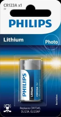 Image de Pile Philips Minicells CR123A/97