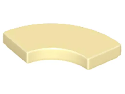 Produktbild von Lego® 2x2 Fliesen Rundecke 27925 - 10 Stück Beige
