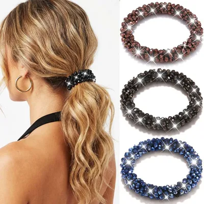 Produktbild von Haarband mit Strass, 7 cm, schwarze Glitzer, für besondere Anlässe
