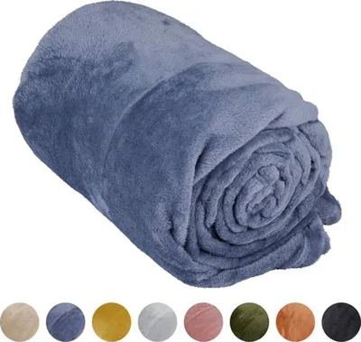 Obrázek produktu pro Arti Casa fleecová deka 150 x 200 CM přehoz na postel - příjemná deka - přehoz na pohovku - deka na pohovku pro 1 osobu - dekorace do obývacího pokoje - lze prát v pračce - modrá - fleece/polyester