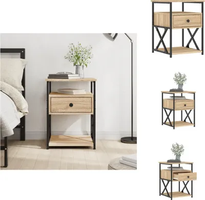 Immagine prodotto di vidaXL Comodino rovere Sonoma 40x42x55 cm materiale legno - Comodini