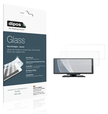 Image de 2x Protection ecrán pour Krunia T93 9.26 mat Verre souple Film Protecteur 9H dipos