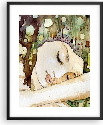 Produktbild von Gerahmtes Poster - Schwarzer Rahmen - Frau modern - 40x50 cm - Wand Bild - Wanddeko - Wandbilder - Kunstposter - Wandposter - Bilderrahmen - Bilder - Kunstdruck - Wandbild - P2BPA40x50-3553