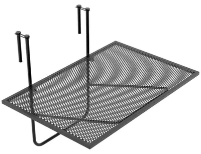 Immagine prodotto di Tavolo da balcone sospeso JV11633DK, con spessore fino a 6 cm, nero - N