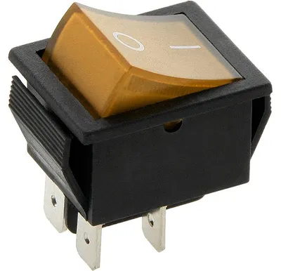 Immagine prodotto di Interruttore Illuminato, Grande, Giallo, 12 V Dc