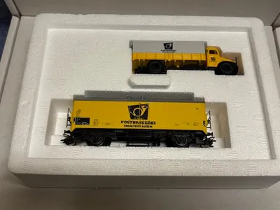 Produktbild von MÄRKLIN H0 Kühlwagen DB 380 197 + LKW Postbräuerei Frontenhausen 62-17 94211