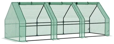 Obrázek produktu pro Foliový skleník – skleník pro rostliny | Barva: zelená | Rozměry: 90 x 270 x 90 cm