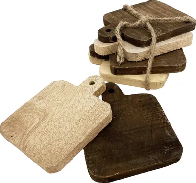 Image de Sous-verres en bois pour verres, set de 6