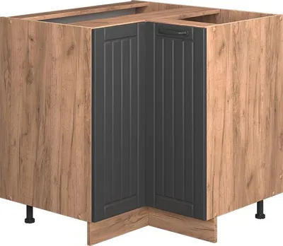 Immagine prodotto di Mobile ad angolo cucina Vicco Fame-Line Grigio scuro 80.5 cm senza piano di lavoro, Model 57109