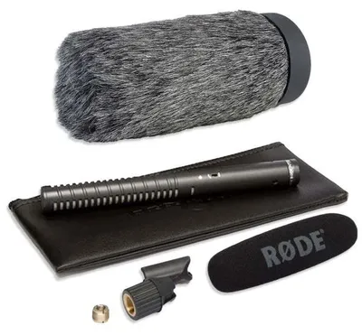 Produktbild von Rode Mikrofon NTG-1 Richtmikrofon mit keepdrum Fell-Windschutz