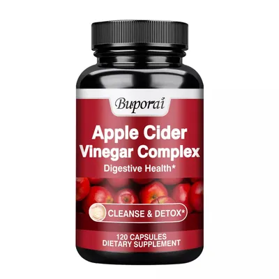 Image de Apple Cider Vinegar Complex 1000 mg (120 capsules) Complément alimentaire, nettoyage, désintoxication, poids, digestion