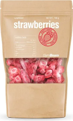 Produktbild von GymBeam - Gefriergetrocknete Erdbeeren 100 g