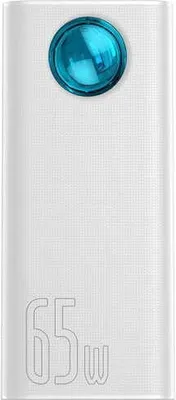 Produktbild von Baseus Amblight Power Bank 30000mAh 65 W PD3.0 QC3.0 4x USB / 1x USB Typ C + Kabel USB Typ C wei (PPLG-A02)
