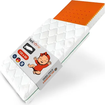 Produktbild von be4home Babymatratze 60x120x11 cm – Kindermatratze Kaltschaum & Memory Schaum, Aloe Vera Bezug waschbar,