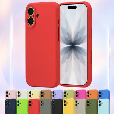 Produktbild von Silikonhülle für iPhone 11 in Rot Schutzhülle mit Mikrofaser Inlay Cover Tasche