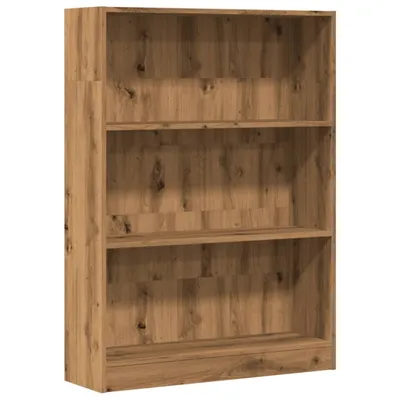 Obrázek produktu pro vidaXL Artisan dubová knihovna 80x24x109 cm materiál na bázi dřeva