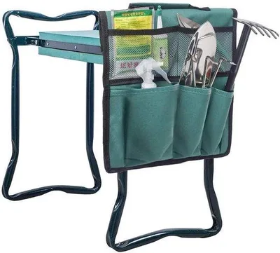 Produktbild von Famanu Klappbare Gartenwerkzeugbank - Mit Tragetasche für Gartenutensilien