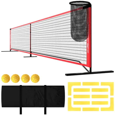 Productafbeelding van Draagbare pickleball-netset, 6,7 m pickleball-systeem met net