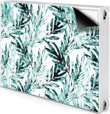 Produktbild von Magnet Radiator Magnet Mat Heizkörper Heizung Verkleidung Abdeckung 100x60 cm  - Tropisch, palm