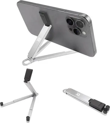 Produktbild von Tragbarer Handyhalter - faltbar - aus Aluminium - ideal für unterwegs