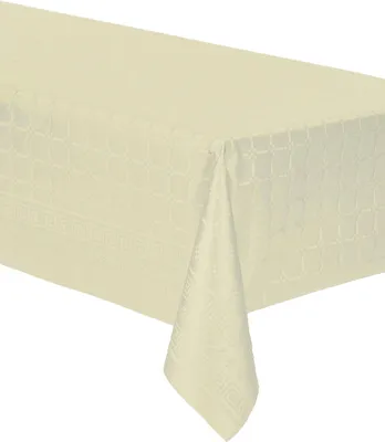 Produktbild von Papiertischdecke Rolle Damast Elfenbein 6 m - Einheitsgröße