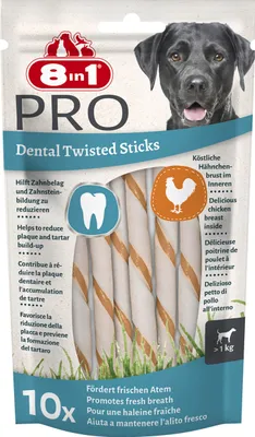 Immagine prodotto di 8in1 Delights Pro Dental Twisted Sticks 10 Stück