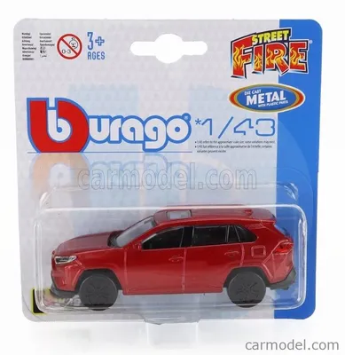 Imagen del producto de Bburago, modelo a escala 1:43 del Toyota Rav4 2022, accesorios para modelismo