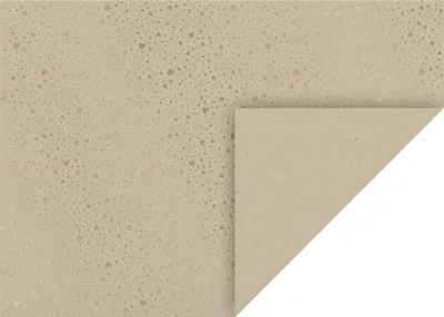 Image de HEYDA 204771844 Carton naturel Coeurs 50 x 70 cm or rose