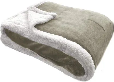 Image de Unyqoos® Couverture polaire douce, 150x200 cm, en microfibre polyester – extrêmement douce et moelleuse, couleur taupe, idéale pour le canapé et le lit