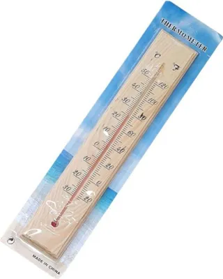 Obrázek produktu pro teploměr 40cm univ., -30°C+50°C, dřevo_EXTPLASTIMEX