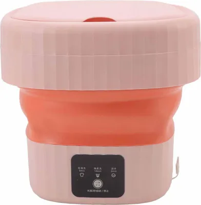 Zdjęcie produktu dla składana pralka wiaderkowa 6L Przenośna mini składana pralka do skarpet i bielizny 100-240V