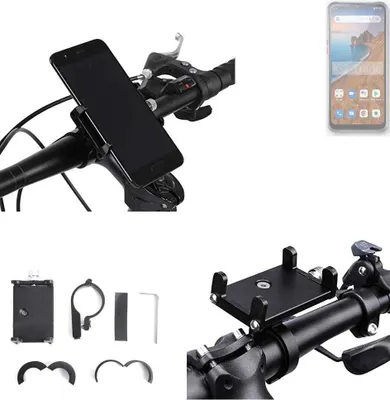 Produktbild von K-S-Trade Handyhalterung für das Fahrrad kompatibel mit Unihertz TickTock-E Halter Lenkstange Fahrradhalterung Motorrad Bike Mount Befestigung