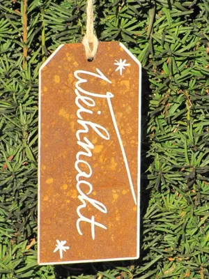 Produktbild von Edelrost Anhänger "Weihnacht"