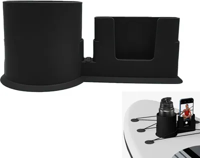 Produktbild von SUP Getränkehalter, Stand-Up Paddle Board Zubehör, Stabil, Schwarz, Umweltfreundlich, Flaschenhalter