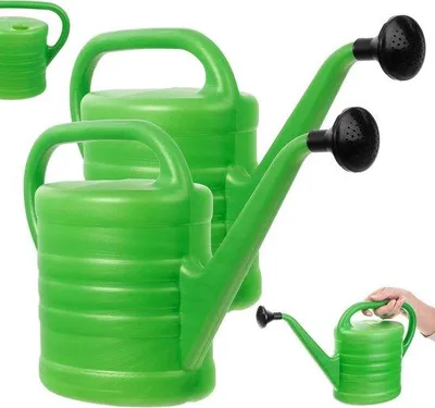 Zdjęcie produktu dla Plastikowa konewka do podlewania kwiatów i roślin domowych w pomieszczeniach i na zewnątrz - 25 litrów - 2 sztuki
