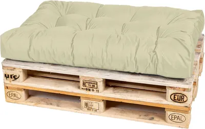 Produktbild von TexDeko Garden Palettenkissen 120x80x18cm gesteppt wasserabweisend UV-beständig, Sand